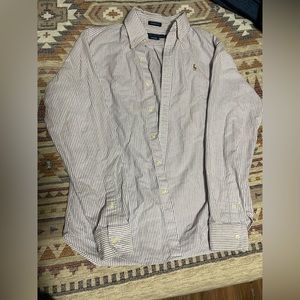Ralph Lauren Button Down purple stripe